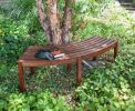 Curved Backless Bench