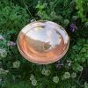 Polished Copper Birdbath- Stake