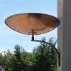 Polished Copper Birdbath- Wall Mount Bracket