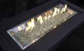 AZ Patio Heaters Recycled Fire Pit Fire Glass in Ice