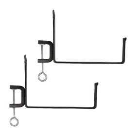 10" Clamp-On Flower Box Brackets