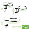 4" Clamp-On Flower Pot Ring, pack of 2