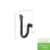 4" J-Hook, pack of 2