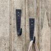 Hammered Strap J-Hook, pack of 2