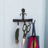 Garden Tool Bracket with 4 Hooks