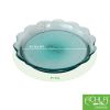 Scalloped Rim Recycled Glass Tray, 4 pack