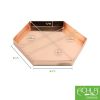 9" Hexagonal Copper Tray, pack of 3