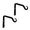 9" Straight Upcurled Wall Bracket Hook, pack of 2