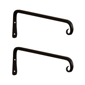 12" Straight Downcurled Bracket, pack of 2