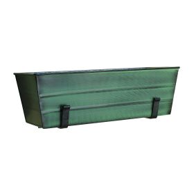 Medium Green Flower Box- Wall Brackets