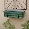 Medium Green Flower Box- Wall Brackets