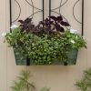 Medium Green Flower Box- Wall Brackets