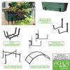 Medium Green Flower Box- Wall Brackets