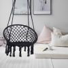 Hammock Chair Macrame Swing Max 330 Lbs Hanging Cotton Rope Hammock Swing Chair for Indoor and Outdoor