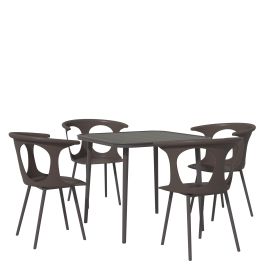 5-Piece Outdoor Metal Dining Set