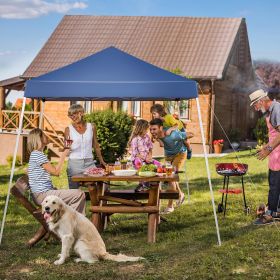 2.4 x 2.4m Portable Home Use Waterproof Folding Tent Blue