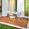 10pcs Injection Molding Classic Garden Plastic Folding Chair White