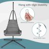 Hanging Chair with Stand and Extra Large Padded Seat