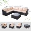 7 Pcs Patio Sofa