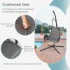 Hanging Chair with Stand and Extra Large Padded Seat