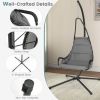 Hanging Chair with Stand and Extra Large Padded Seat