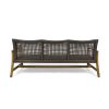 HAMPTON WOOD + WICKER 3 SEATER