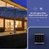 15 Feet Twin Patio Umbrella with 48 Solar LED Lights