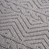 NAAR Guros Collection 5X7 White /Geometric Indoor/Outdoor Area Rug