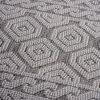 NAAR Guros Collection 8X10 Grey/White /Geometric Indoor/Outdoor Area Rug