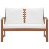 4 Piece Garden Lounge Set with Cushions Solid Acacia Wood