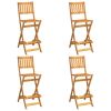 5 Piece Outdoor Bar Set Solid Wood Acacia