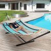 2-Person Heavy-Duty Hammock Stand with Storage Bag