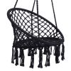 Hammock Chair Macrame Swing Max 330 Lbs Hanging Cotton Rope Hammock Swing Chair for Indoor and Outdoor