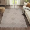 NAAR Guros Collection 6X9 Cream /Trellis Indoor/Outdoor Area Rug