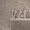 NAAR Guros Collection 2X8 Cream /Trellis Indoor/Outdoor Area Rug