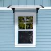 100 x 80 cm  Household Application Door & Window Rain Cover Eaves Canopy White & Black Bracket