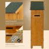 30.3"L X 21.3"W X 70.5"H Outdoor Storage Cabinet Tool Shed Wooden Garden Shed Natural