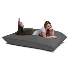 Jaxx 5.5 ft Pillow Saxx Bean Bag Pillow (Color: Charcoal)