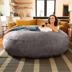 Jaxx 6 ft Cocoon - Large Bean Bag Chair for Adults (Color: Charcoal)