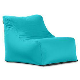 Jaxx Ponce Outdoor Bean Bag Chair - Weather Resistant Patio and Poolside Lounge Seating (Color: Cancun Blue)