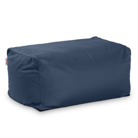 Jaxx Leon Outdoor Bean Bag Ottoman (Color: Navy Blue)