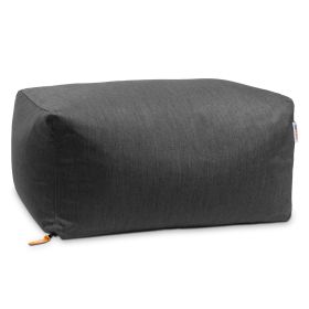 Jaxx Leon Outdoor Bean Bag Ottoman (Color: Sunbrella Slate)