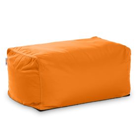 Jaxx Leon Outdoor Bean Bag Ottoman (Color: Sunbrella Tangerine)