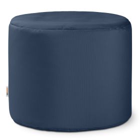 Jaxx Spring Indoor / Outdoor Bean Bag Pouf Ottoman (Color: Navy)