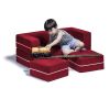 Jaxx Zipline Modular Kids Loveseat & Ottomans