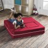 Jaxx Zipline Modular Kids Loveseat & Ottomans