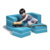 Jaxx Zipline Modular Kids Loveseat & Ottomans