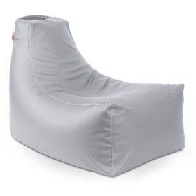 Jaxx Pezzi Premium Vinyl Classroom Bean Bag Chair (Color: Submarine Grey)