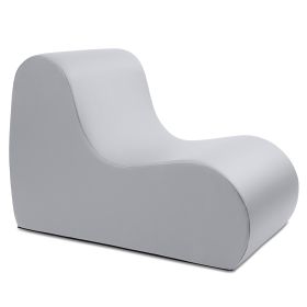 Jaxx Midtown Large Classroom Soft Foam Chair - Premium Vinyl Cover (Color: Submarine Grey)