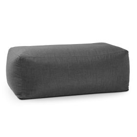 Coza Ottoman - Large Outdoor Pouf & Footrest - Sunbrella (Color: Slate)